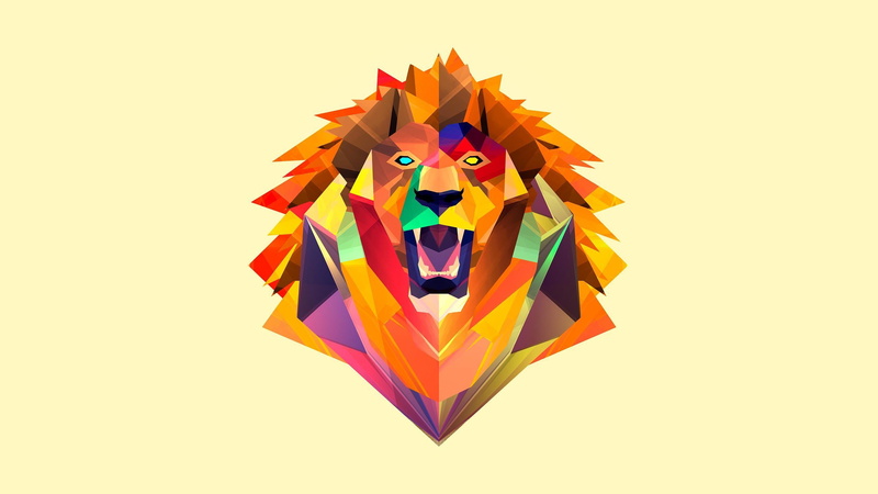 indoors, vector, still life, Leo, directly above, art and craft, fantasy, paper, shape, copy space, 2K, computer Graphic, symbol, human Face, art, colored background