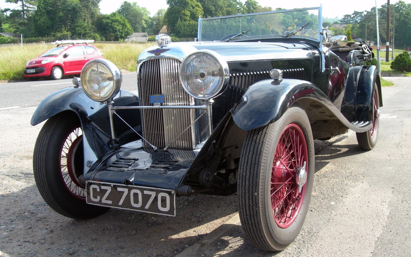 lagonda rapier, outdoors, road, vintage, street, 1080P, consumerism, motor vehicle, vintage car, transportation, headlight, luxury, stationary, car, nature