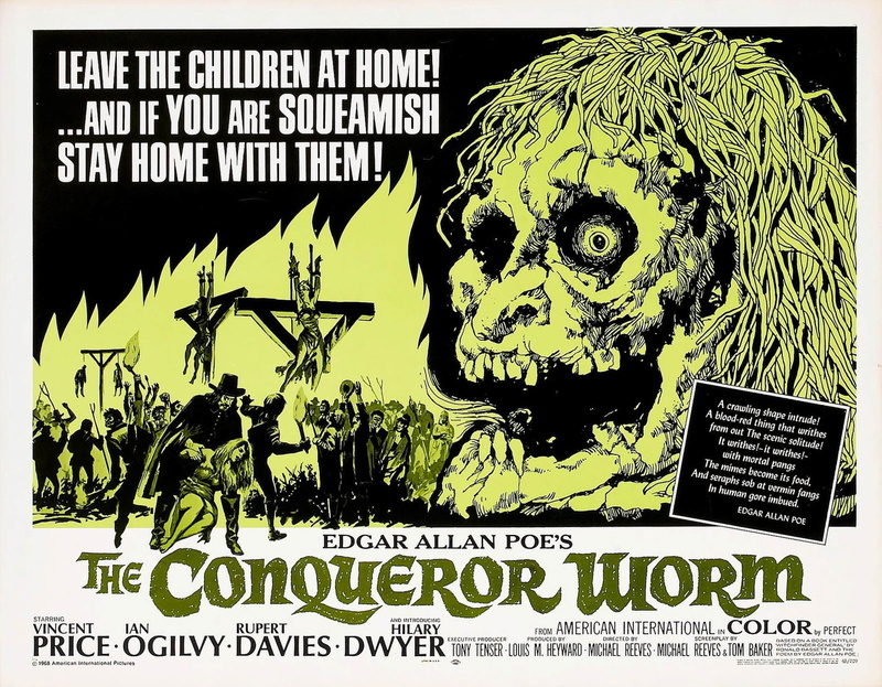 1080P, Horror, The Conqueror Worm, Scary, Halloween, Spooky, Creepy, Movie
