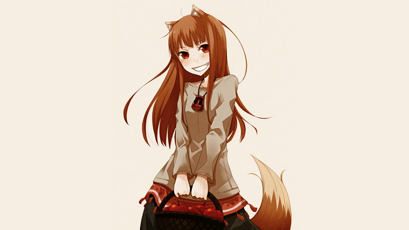 Spice and Wolf, wolf girls, anime girls, Holo, 1080P, Okamimimi, anime