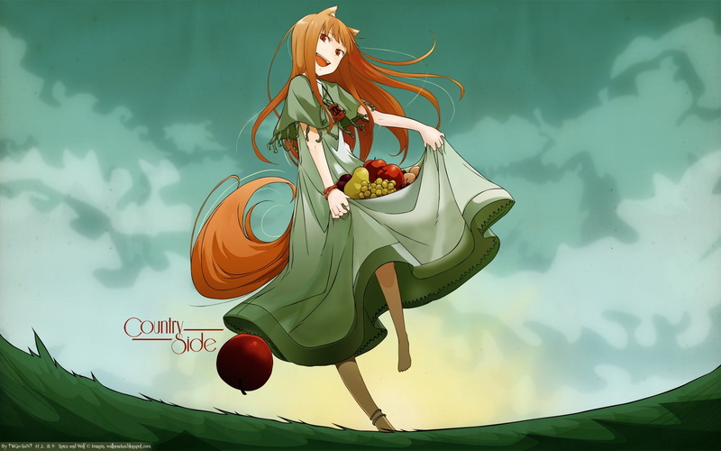 green color, Holo, craft, art and craft, outdoors, nature, water, Spice and Wolf, anime, no people, creativity, plant, day, pattern, multi colored, sky