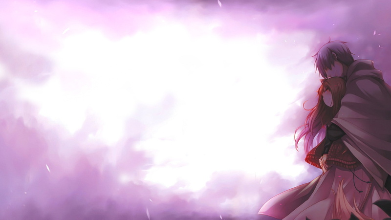 Okamimimi, Holo, Lawrence Kraft, Spice and Wolf, anime boys, anime girls, 1080P