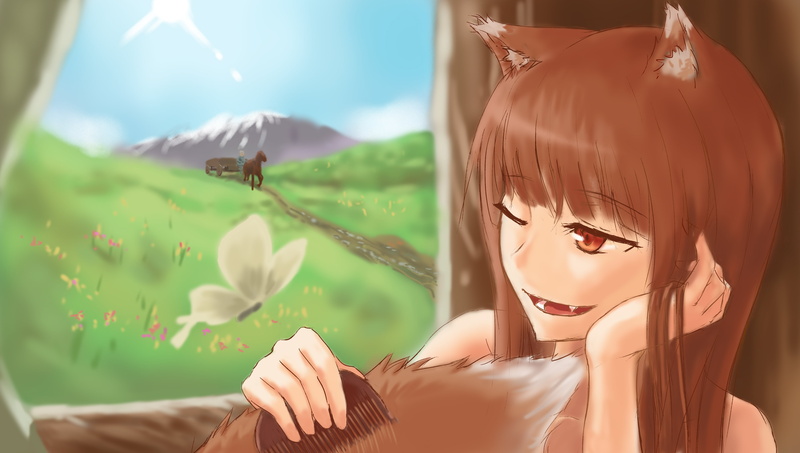Spice and Wolf, Holo (Spice and Wolf), Kraft Lawrence, Anime, 4K