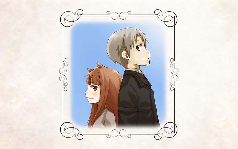 males, women, 720P, hairstyle, blue, contemplation, people, sky, spice and wolf holo lawrence kraft, emotion, dollar sign, digital composite, business