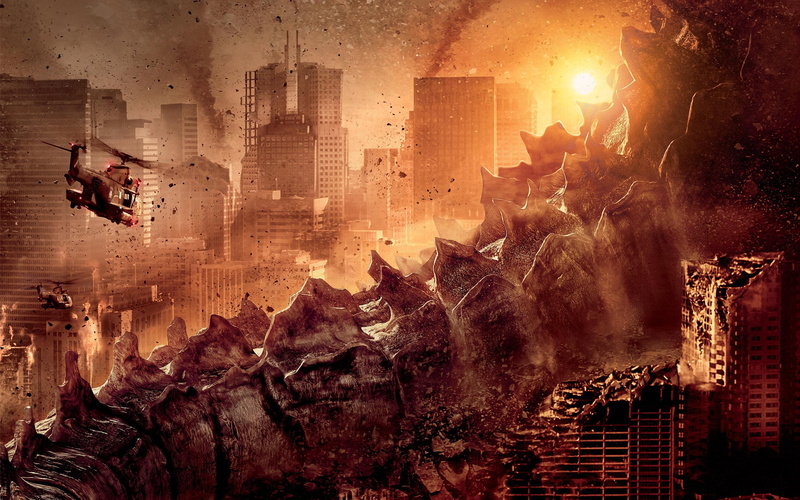  2014, high, brown, rise, building, 2K, movie, godzilla, helicopter