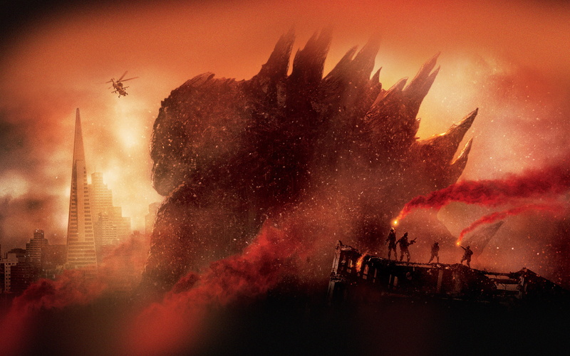 godzilla, poster, 2014, 4K