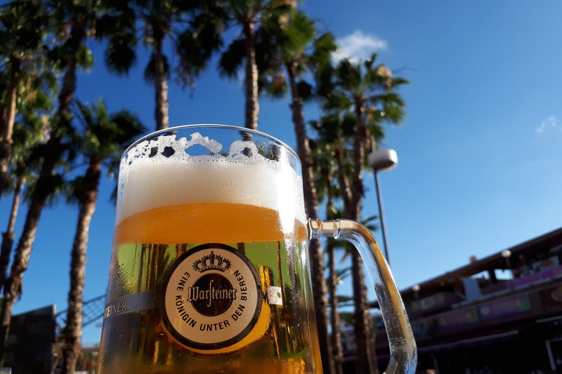 close-up, beer glass, beer - alcohol, sun, grancanaria, glass, yumbocenter, play adel ingles, celebrate, 4K, refreshment, tree, no people, gran canaria