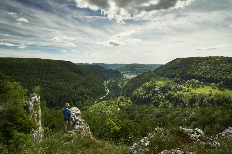 one person, migratory goal, germany, distant view, 5K, wanderer, mountain, mature men, landscape, non-urban scene, scenics - nature, mature adult, adventure