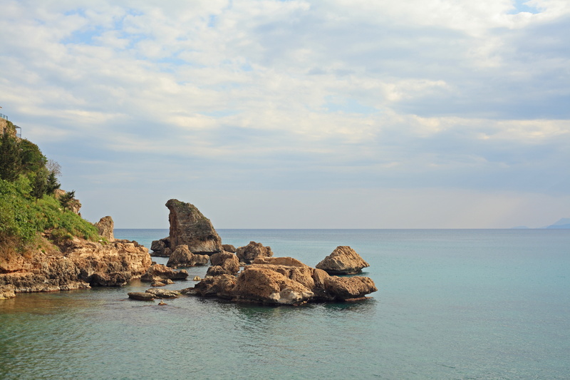 no people, blue, idyllic, scenics - nature, sunset, cloud - sky, scenics, horizon over water, beauty in nature, stack rock, views of the sea, nature, non-urban scene