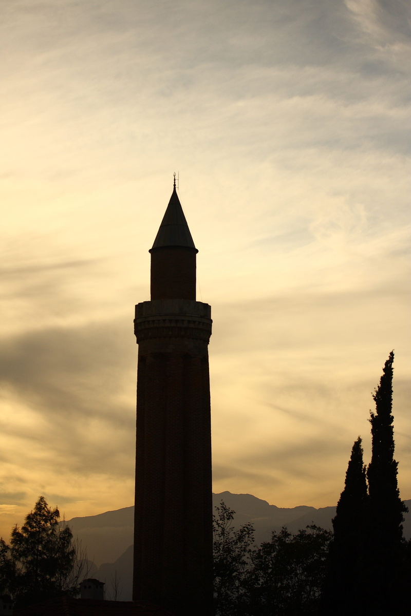 turkey, city, beautiful, no people, building exterior, nature, ancient, antalya, tower, islam, building, brick, architecture, outdoors, tree, travel, 4K