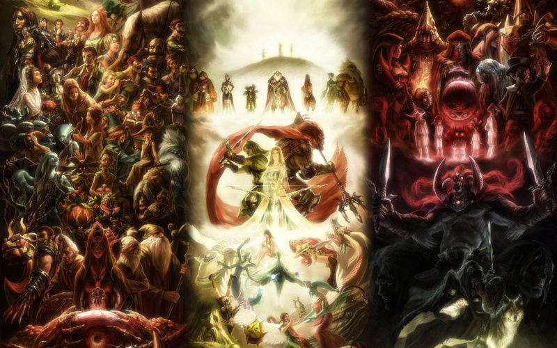 The Legend Of Zelda, Midna (The Legend of Zelda), Hyrule, Zelda, Link, 1080P, Ganondorf, Sages