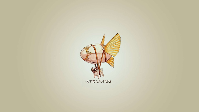 1080P, hd, steampunk, dog, steampug, pup, googles