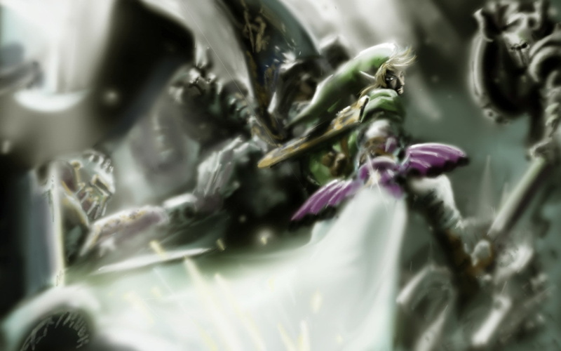 vulnerability, selective focus, Zelda, water, flower, growth, Link, no people, illustration, outdoors, nature, botany, 720P, The Legend Of Zelda: Twilight Princess