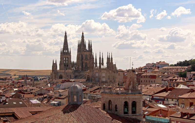 building, place of worship, cloud - sky, gothic style, building exterior, nature, sky, burgos cathedral, historical, history, religion, travel destinations