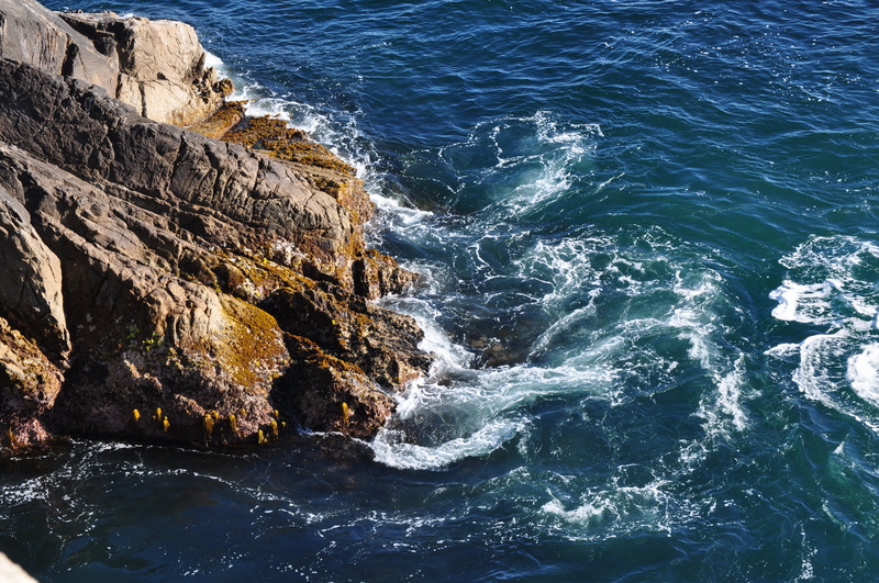blue, view, land, beauty in nature, blue wafe, sea, eroded, ocean, rock - object, no people, aerial, day, wave, scenics - nature, power in nature, 4K