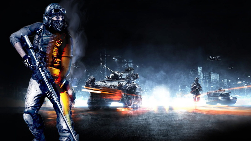 long exposure, speed, APC, lighting equipment, activity, spraying, tank, 1080P, transportation, adult, video games, aggression, sniper rifle, Battlefield