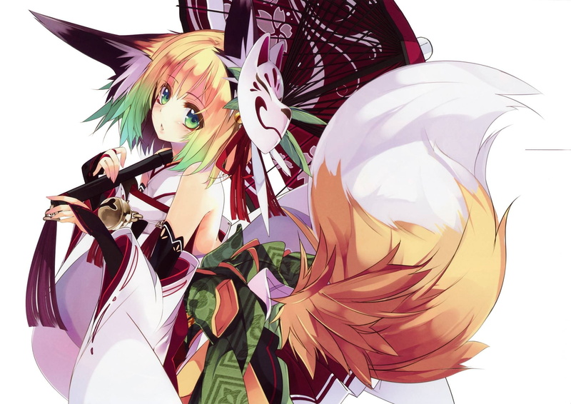 1080P, kitsunemimi, anime girls, fox girl, anime