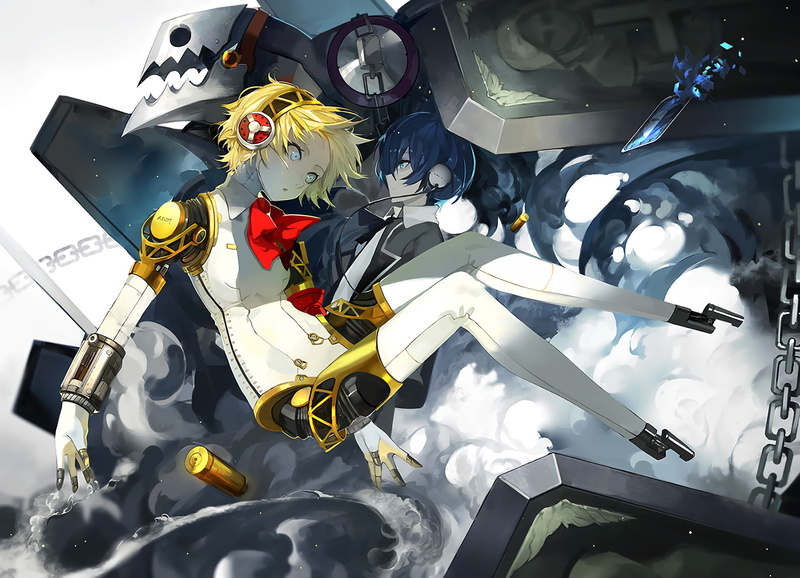 Aigis (Persona), tool, human representation, collection, still life, large group of objects, Persona, representation, variation, high angle view, military