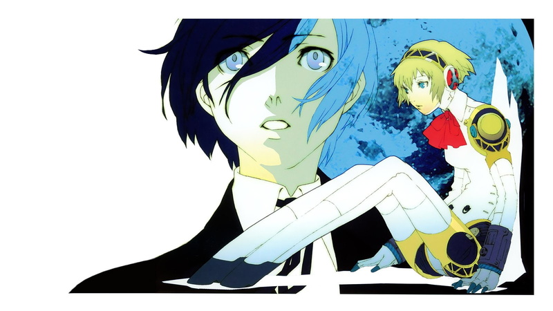 games, 720P, headphones, ribbons, persona, girl, anime, arisato, series, minato, girls, aigis, robots, robot, video
