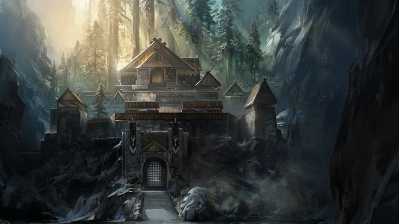 tree, no people, 1080P, land, fog, built structure, building, forest, Game Of Thrones: A Telltale Games Series, mountain, architecture, building exterior