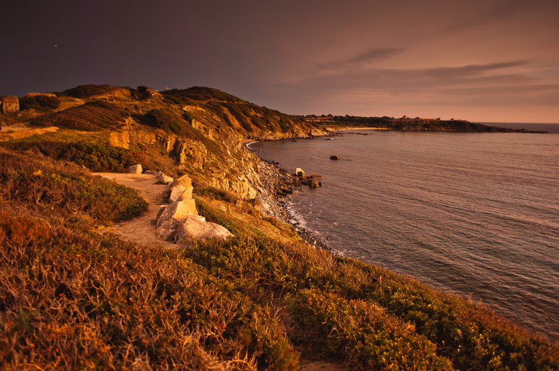 black, summer, water, scenics - nature, near, scenics, sky, rock - Object, no People, mountain, cliff, beach, europe, 4K, outdoor, shrub, sunset, plant