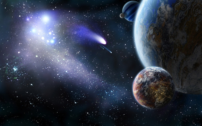 Comet, Space, 1080P, Planet