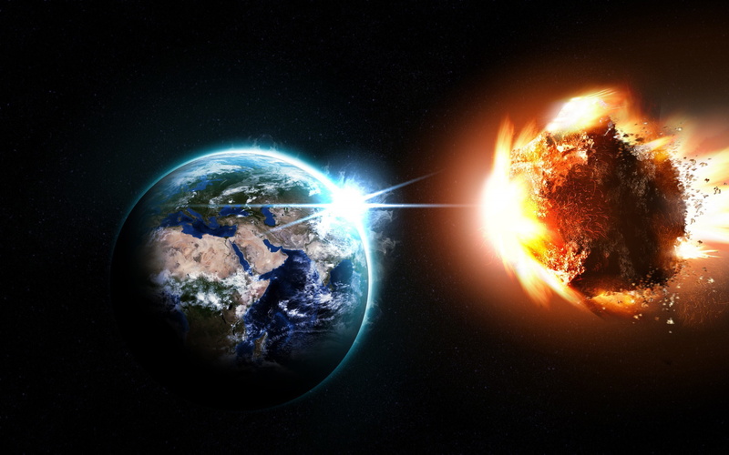 Asteroid, 4K, download 3840x2400 planet, space, blast, meteor backgrounds, comet, planet