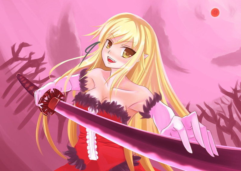 Anime, Shinobu Oshino, Monogatari (Series), Kiss-shot Acerola-orion Heart-under-blade, 1080P