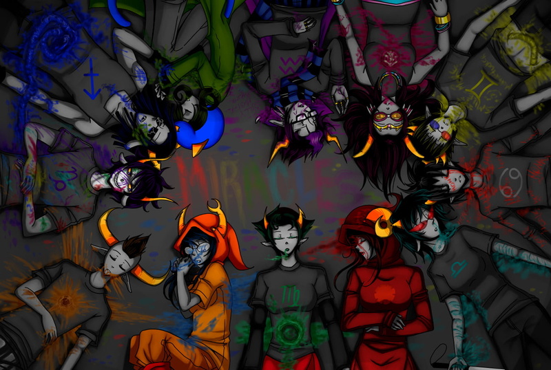 Dark, Cartoon, Homestuck, 720P, Comics, characters