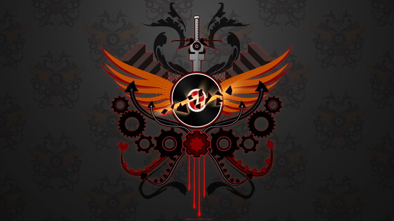 representation, logo, glowing, wings, built structure, Homestuck, orange, decoration, illuminated, ornate, Comics, standing, human representation, no people