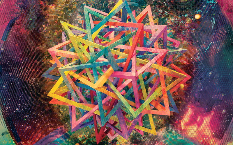full frame, red, high angle view, abundance, creativity, multi colored, nature, variation, abstract, psychedelic, illuminated, 4K, illust, large group of objects