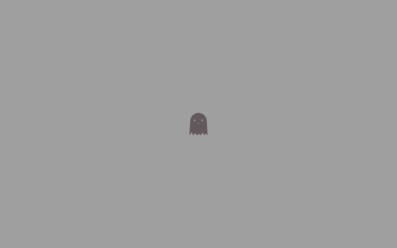 character, illust, 4K, minimal, art, simple, ghost, cute