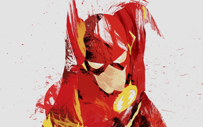 art, flash, hero, speed, illust, minimal, 4K