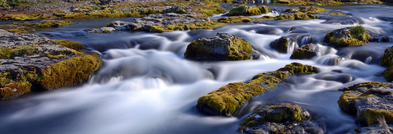 stones, iceland, rock - object, clean, outdoors, blurred motion, day, river, stream - flowing water, moss covered, landscape, rock, no people, sea, land