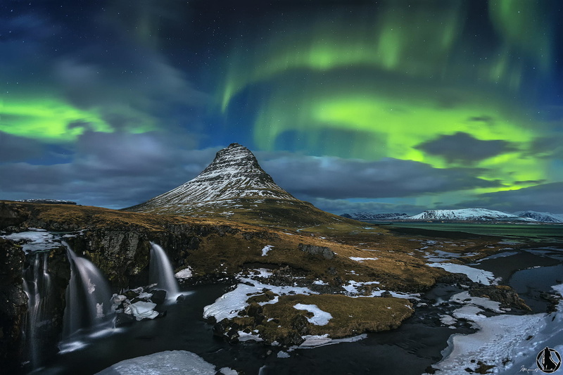 beauty in nature, tranquility, green, no people, cloud - sky, star - space, non-urban scene, snow, aurora, scenics - nature, 1080P, aurora polaris, nature