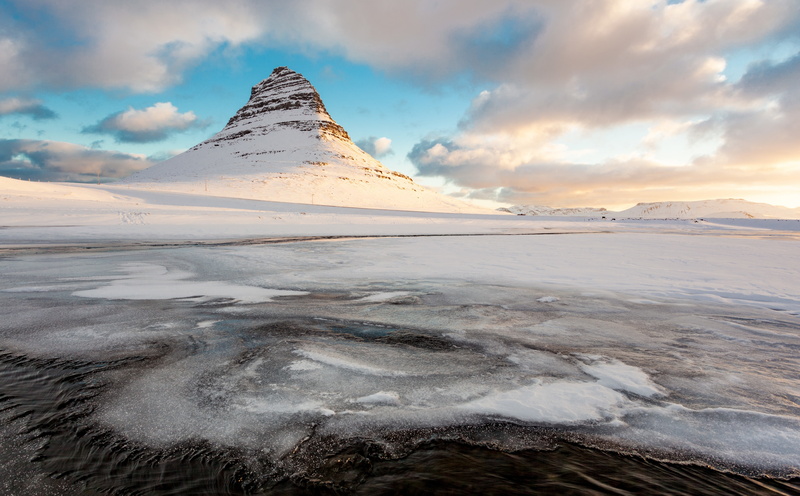 Snow, water, icewater, Clouds, no people, nature, Scenery, 5K, environment, tourism, snowcapped mountain, visit, beauty in nature, bluesky, sky, cold temperature