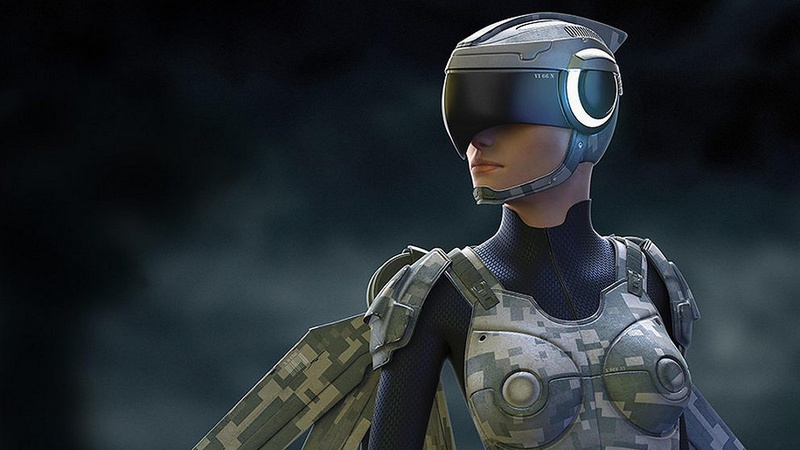 adult, waist up, 4K, 3840x2160 px, portrait, women, futuristic, technology, headwear, standing, safety, cyborg, security, architecture, people, confidence