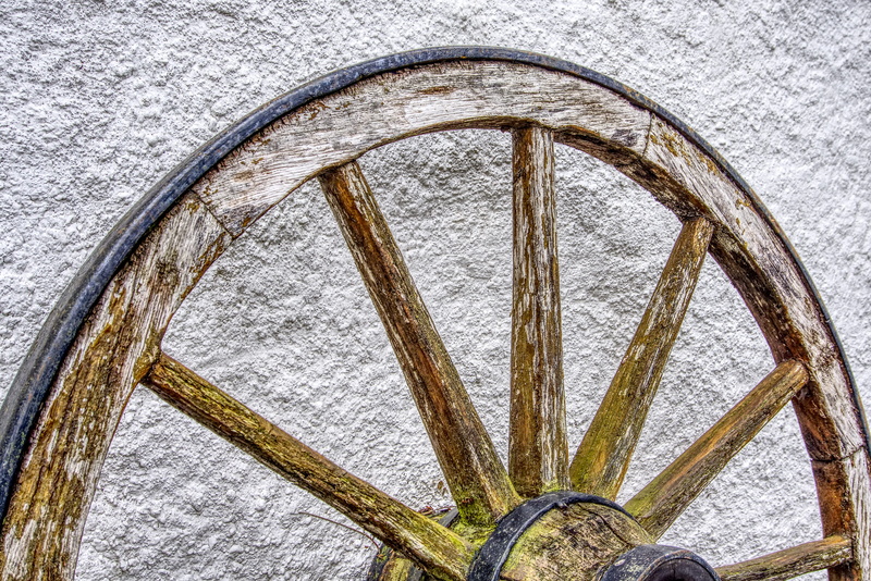 high dynamic range, wall - building feature, still life, pattern, dare, historically, old, day, close-up, wagon, wheels, metal, nature, indoors, 5K, weathered