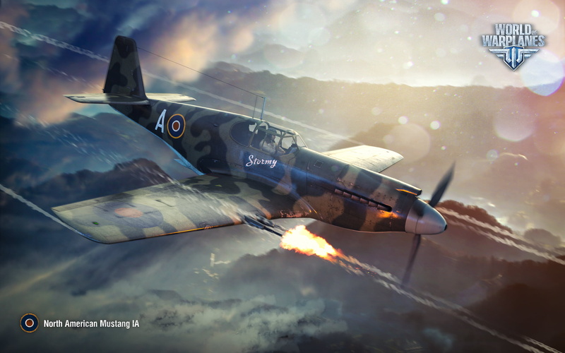 World of Warplanes, WoWp, North American, 2K, fighter, Mustang IA, Wargaming