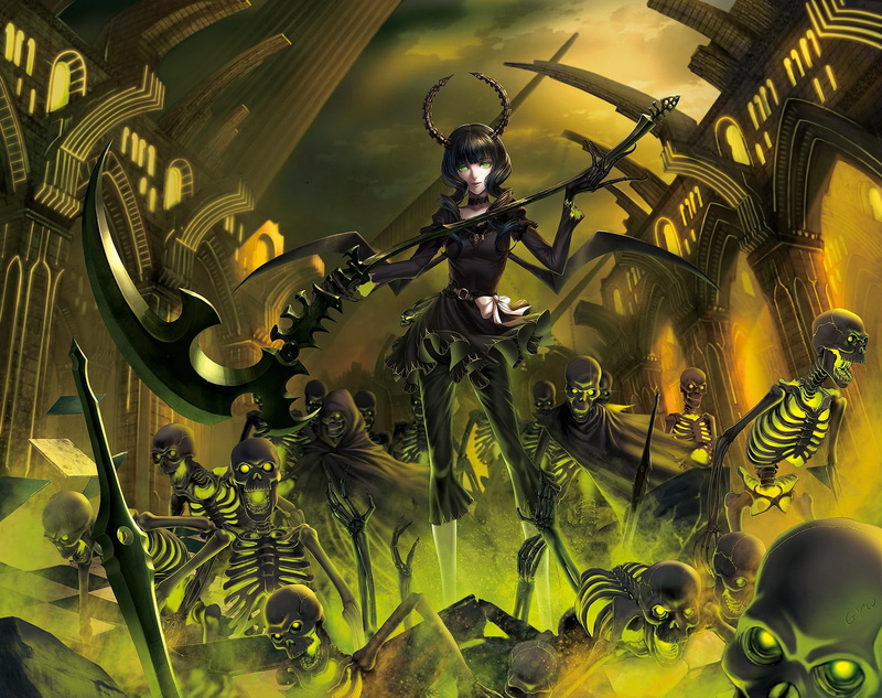 lighting equipment, yellow, weapon, human representation, technology, reflection, Black Rock Shooter, anime, men, anime girls, tank, nature, animal wildlife