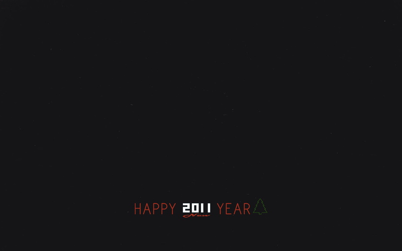 New year, minimalism, 1080P, 2011