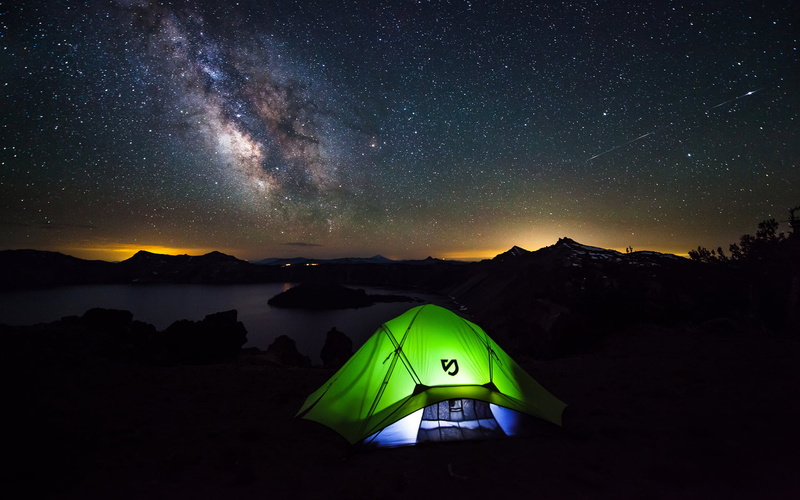 space, skyscape, sea, landscape, sky, camp, night, starry night, camping, nature, photography, stars, comet, 1080P, universe, mountains, lake, dark, Milky Way