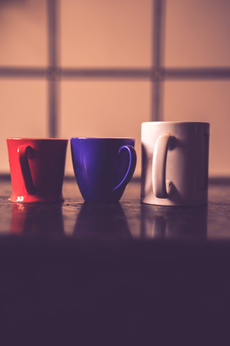 colours, drink, refreshment, group of objects, mug, abstract, ceramics, indoors, 5K, saucer, bowl, table, coffee, cups, coffee - drink, india, new delhi