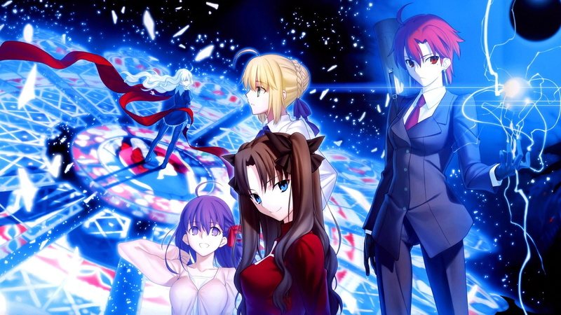 Anime Girls, Tohsaka Rin, Hollow Ataraxia, Moon, Bazett Fraga McRemitz, Fate Series, Matou Sakura, Saber, type, 1080P, Fate, Caren Hortensia