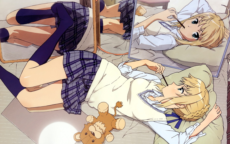 girls, fatestay, stay, typemoon, fate, Anime Girls, anime, night, hd, 2K, art, Fate/stay Night, series, saber, Type-Moon, Fate series