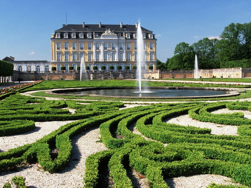 Schloss Brühl, stadium, Brühl, architecture, 720P, city