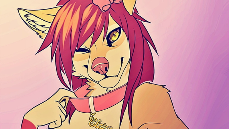 looking, furry, clothing, pink color, emotion, human face, women, cartoon, Anthro, close-up, beautiful people, 720P, side view, hand, nightclub, human body part