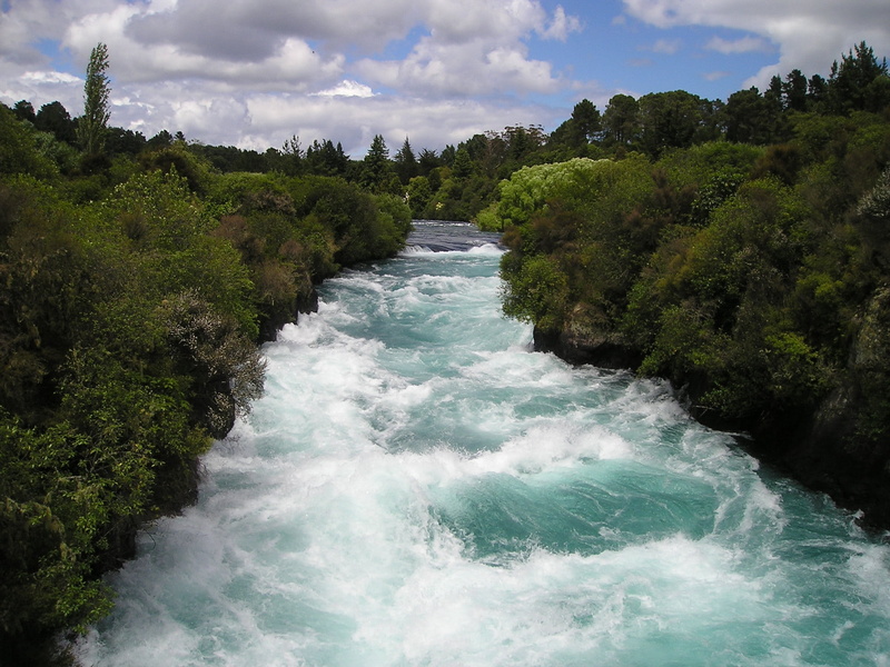 white water, day, torrent, no people, growth, land, force, water power, motion, bach, power in nature, tranquil scene, green, sky, tree, river, plant, landscape