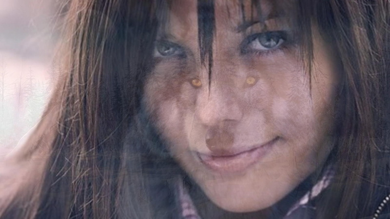 spirits, smile, special, wolf, beautiful, 1080P, photoshop, woman, eyes, within, 3d and abstract, face