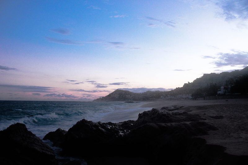 pacific, baja, non-urban scene, sunset, outdoors, sea, tree, sky, shore, rocks, scenics - nature, mexico, baja california, no people, tranquility, idyllic
